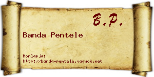 Banda Pentele névjegykártya